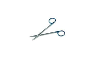 Einweg-Iris- & Fadenschere gebogen spitz/spitz steril (13 cm) (25 Stück) – Entrhal Medical
