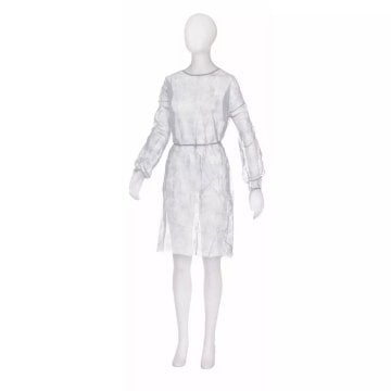 Med Comfort Vlies Besucherkittel light zum Binden weiß Gr. M/L (Gr. M/L) (10 Stück) – AMPri