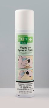 Plum Wund- und Augenspülspray 4554 mit 250 ml Natriumchloridlösung (0,9%) (250 ml) – Plum