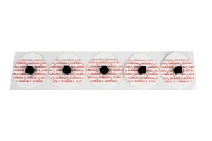 EKG-Elektroden Festgel Bananenstecker (45 mm) (30 Stück) – Diagramm Halbach