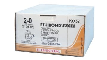 Ethibond Excel Grün Geflochten OS4 0 75 cm (36 Stück) – Ethicon