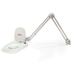 LED-Lupenleuchte ink. Tischklemme weiß 10 W 60 LEDs 150 mm Linse mit 5 Dioptrien Tischl… – Interlock