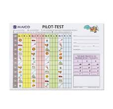 Auswerteblock/Tonaudiogrammblock Pilotentest, 5 Block á 50 Blatt – Diatec Diagnostics