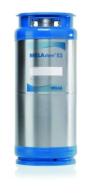Meladem 53, 2 Container a 20 Liter, gefüllt, Ø 24 cm x 57 cm Höhe – MELAG Medizintechnik