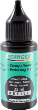 STANGER Stempelfarbe ohne Öl schwarz (24 ml) – obbo