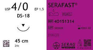Serag-Wiessner SERAFAST Nahtmaterial Monofiler Faden Resorbierbar Ungefärbt – Serag Wiessner