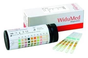 WiduMed Urinteststreifen, 10 Parameter inkl. Leuko (100 Stück) – Widufit