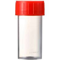 Urinbecher PP 125 ml graduiert m.Schraubverschl. rot (500 Stück) – Ampri