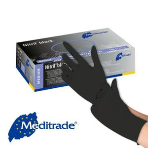 Meditrade Nitril® BLACK Untersuchungshandschuhe – Meditrade