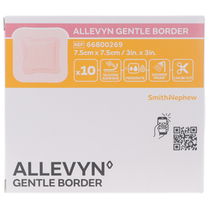 Allevyn Gentle Border 7,5 x 7,5 cm, (10 Stück)