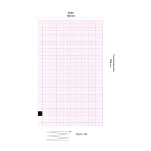 EKG-Papier Cardioline ECG 100+ 180 Blatt (100 mm x 150 mm) (20 Stück) – Diagramm Halbach