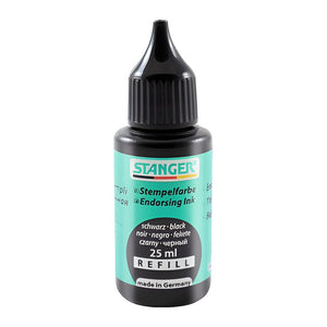 STANGER Stempelfarbe ohne Öl schwarz (24 ml) – obbo