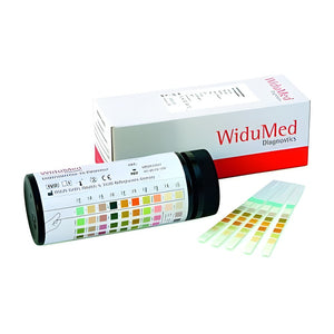 WiduMed Urinteststreifen, 10 Parameter inkl. Leuko (100 Stück) – Widufit