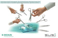 Feine Schere SUSI spitz/spitz Einmal-Instrument steril (110 mm) (20 Stück) – Aesculap