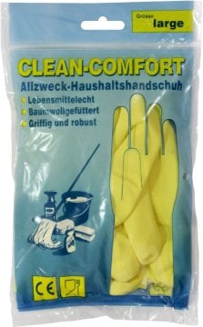 AMPri Haushalts- und Putzhandschuhe, gelb Standard – AMPri