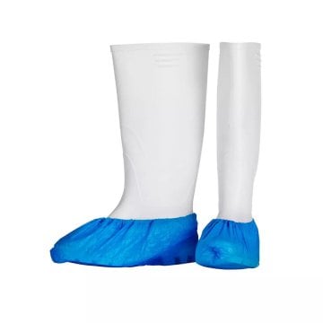 OP-Überschuhe aus CPE Blau (15 x 42 cm) (100 Stück) – AMPri