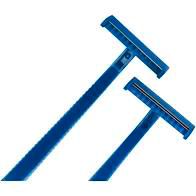 TOP-COMFORT Einmal-Rasierer zweischneidig blau – AMPri