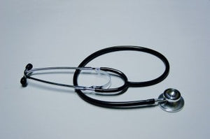 Med Comfort Doppelkopf Stethoskop Schwarz Robustes Medizinisches Stethoskop – AMPri