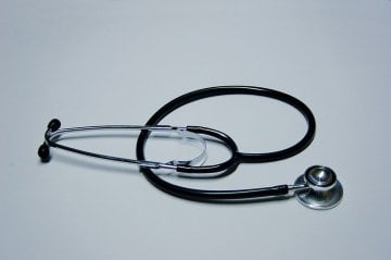 Med Comfort Doppelkopf Stethoskop Schwarz Robustes Medizinisches Stethoskop – AMPri
