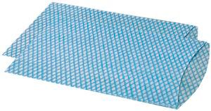 Einmal-Waschhandschuhe, blau/weiß, genäht (100 Stück) – AMPri
