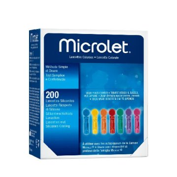 Lanzetten, steril Microlet, bunt (200 Stück) – Ascensia Diabetes Care