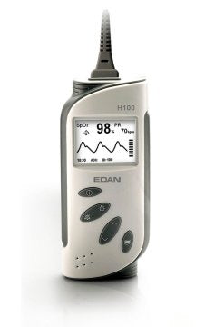 Pulsoximeter H100B inkl. SpO2-Sensor Erwachsene, Alarm und Trend (BX350), Schutztasche – HERZmed