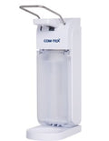 COM-TeX Armhebelspender Universal, mit 1 Liter Spenderflasche und Wandhalterung – Medichem