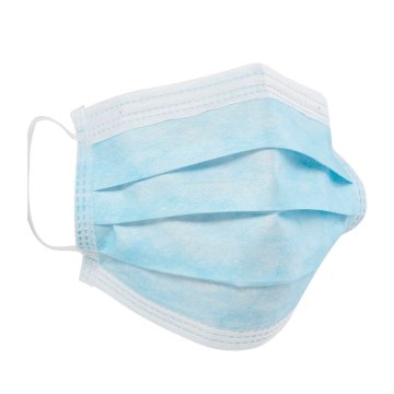 Mundschutz mit Ohrschlaufen und Nasenbügel Typ II blau EN14683:2019 (50 Stück) – DACH Schutzbekleidung