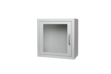 Metallschrank AED mit Alarm weiß (38 x 38 x 20 cm) – Arky