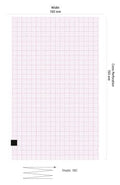 EKG-Papier Cardioline ECG 100+ 180 Blatt (100 mm x 150 mm) (20 Stück) – Diagramm Halbach