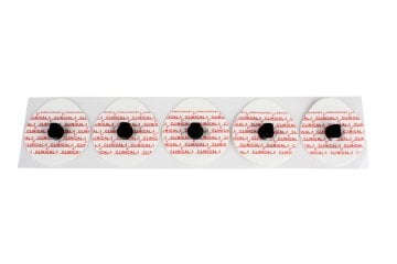 EKG-Elektroden Festgel Bananenstecker (45 mm) (30 Stück) – Diagramm Halbach
