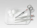 15 Verbandwechsel-Set: Schutzunterlage, Kunststoffschale, Kunststoffbecher, 3xTupfer, 2… – Fuhrmann