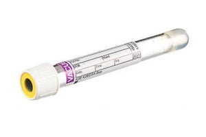 Vacuette Röhrchen 5 ml K2E K2EDTA 13x100 weiße Kappe-gelber Ring non-ridged (1200 Stück) – Greiner Bio-One