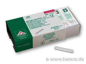 Allergie-Test-Lanzetten steril (200 Stück) – HERE
