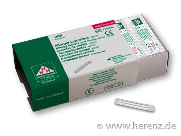 Allergie-Test-Lanzetten steril (200 Stück) – HERE