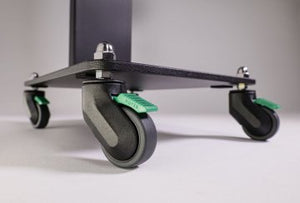 Rollensatz 4-Fach Mit 4 Safety-Rollen Feststeller Für Bodensäule Und Bodenplatte – HOYER Licht & Design