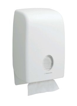 Aquarius Handtuchspender, Kunststoff, weiß, H39,9 x B26,5 x T13,6 cm – Kimberly-Clark