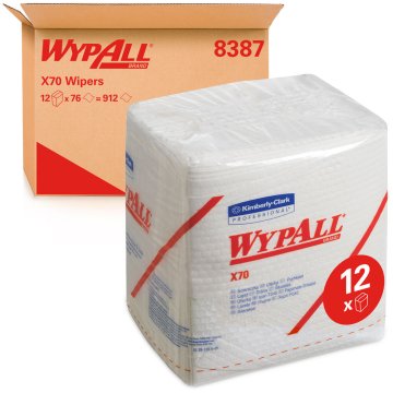 Pflegetücher Wypall X 70 36,5 x 31,5 cm (12 x 76 Stück) – Kimberly-Clark
