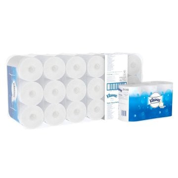 Hakle 350 Toilettenpapier, super-hochweiß, 3-lagig, 6 x 6 Rollen à 350 Blatt – Kimberly-Clark