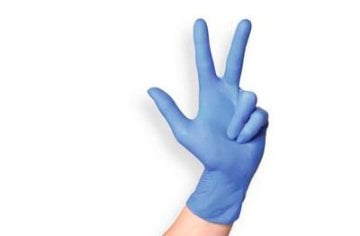 Sempercare Velvet Nitril US Handschuh puderfrei lavendelblau unsteril (Gr. M) (200 Stück) – Lohmann & Rauscher