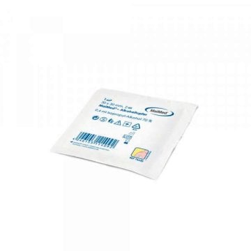 Alkoholtupfer weiß (30 x 30 mm) (100 Stück) – MaiMed