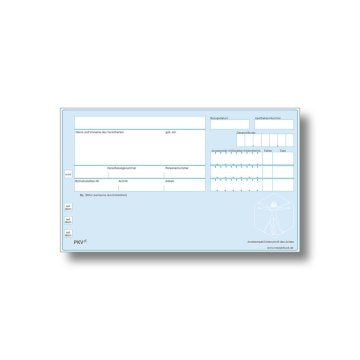 Privatrezept blau (500 Stück) – Medichem