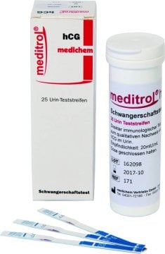 Meditrol hCG, Schwangerschaftstest M-HCG-9S (25 Stück) – Medichem