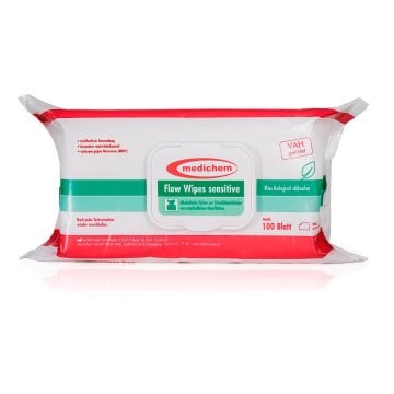 Flow Wipes sensitive 20 x 22 cm (100 Stück) – Medichem
