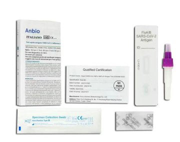 Anbio Covid-19 & FLU A/B Combo Test Antigen-Schnelltest für SASRS-CoV-2 Corona rund Inf… – Medichem