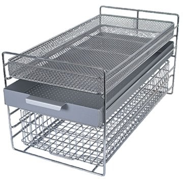 Instrumentenkorb, edelstahl zu Clinikklav 25 (27 x 57 x 13 cm) – MELAG Medizintechnik