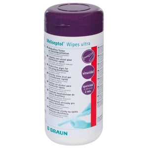 Meliseptol Wipes ultra, Dose mit 100 Desinfektionstüchern – B. Braun