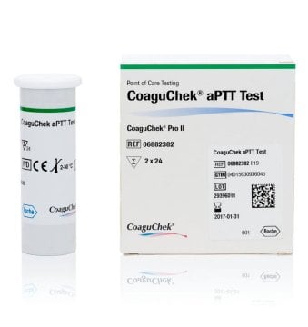 CoaguChek APTT Teststreifen Für CoaguChek Pro II (06882382016) (2 x 24 Stück) – Roche