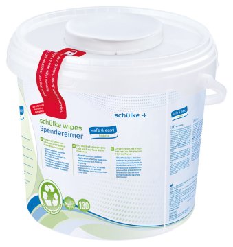Schülke Wipes Safe & Easy Bagless System, Eimer Mit Je 130 Tüchern (6 Stück) – Schülke & Mayr