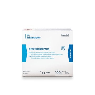 Descoderm Pads Desinfektionstücher (6 x 8 cm) (100 Stück) – Dr. Schumacher
